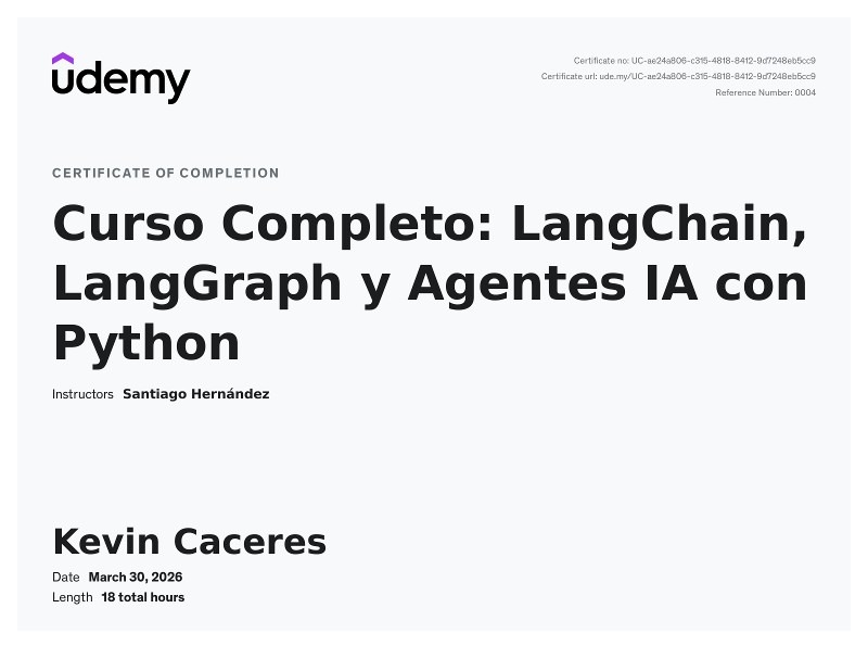 LangChain, LangGraph y Agentes IA con Python