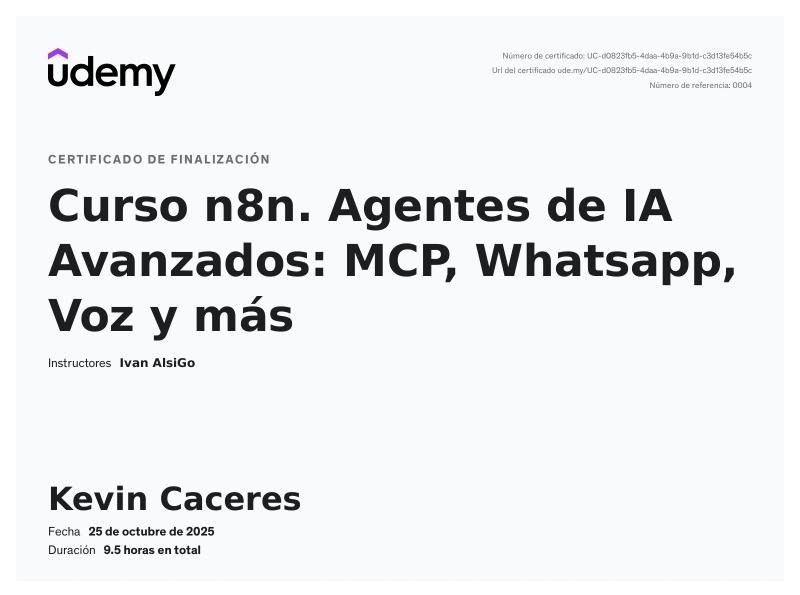 n8n. Agentes de IA Avanzados