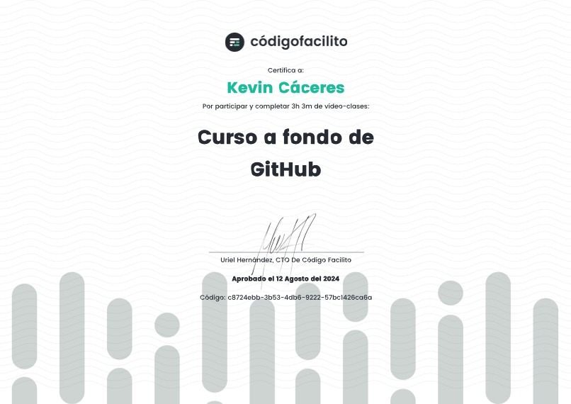 Curso a Fondo de GitHub